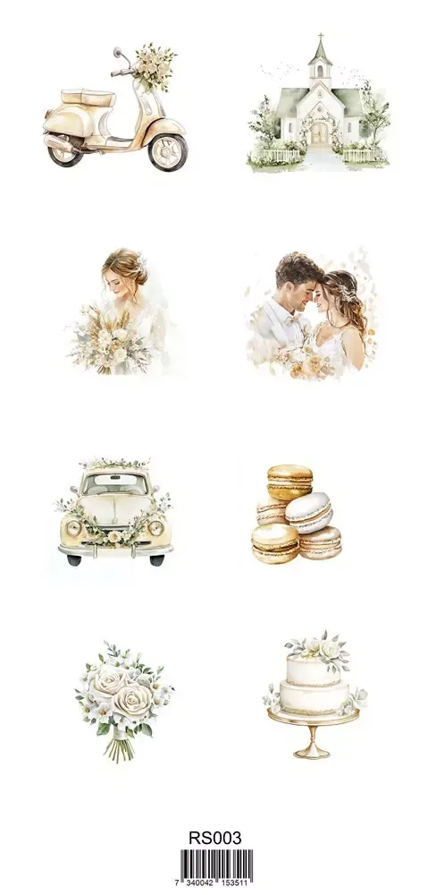 Reprint Marry Me Paper Stickers klistremerker