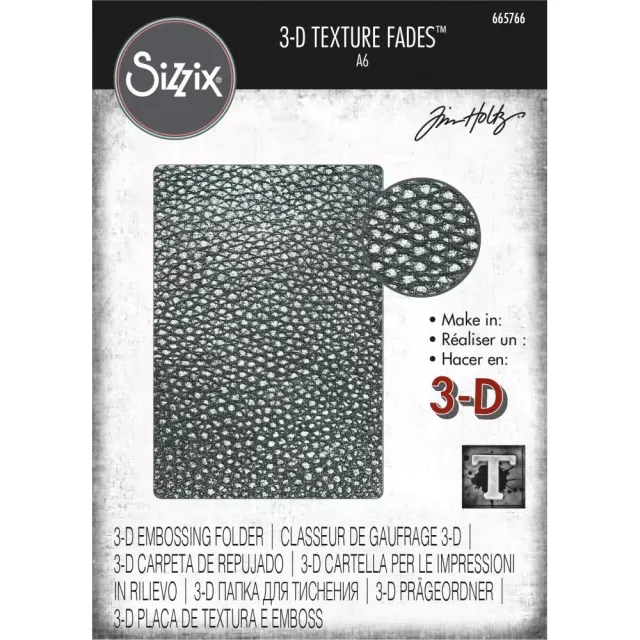 Tim Holtz Alterations Cracked Leather 3D embossingfolder
