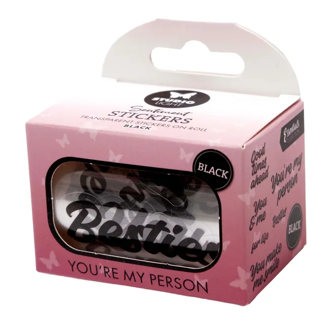 Studio Light Essentials stickers Black You're my person 5 m