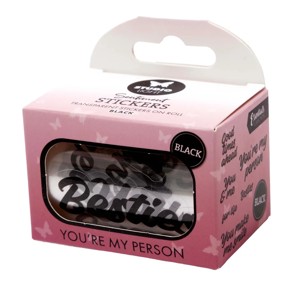 Studio Light Essentials stickers Black You're my person 5 m