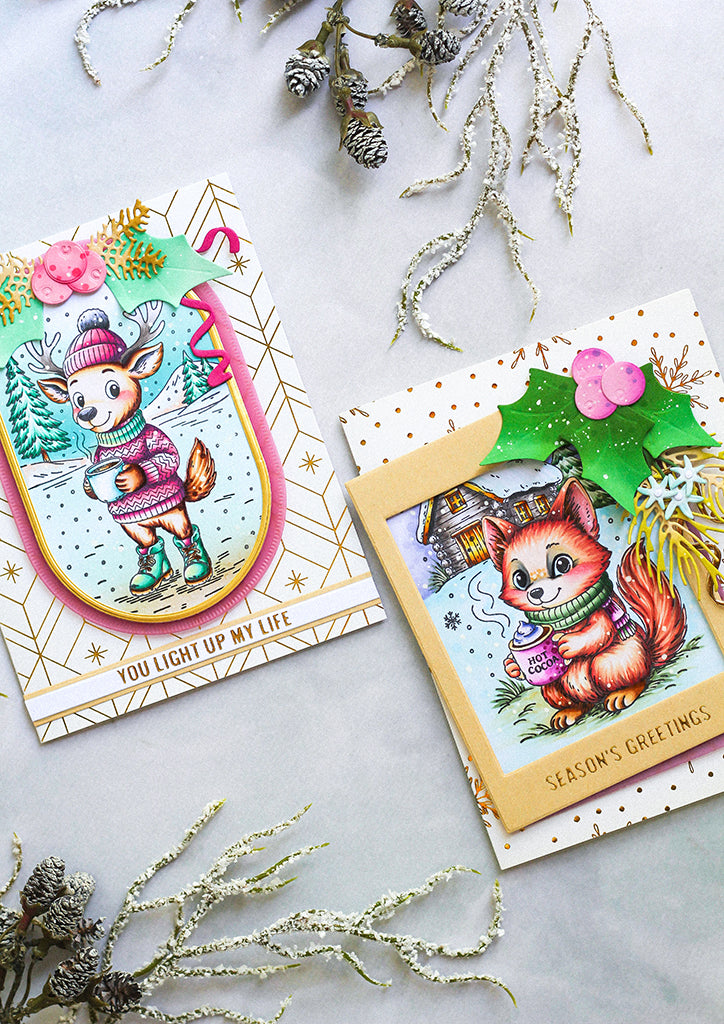 Studio Light Essentials clear stamp Cozy deer julemotiv