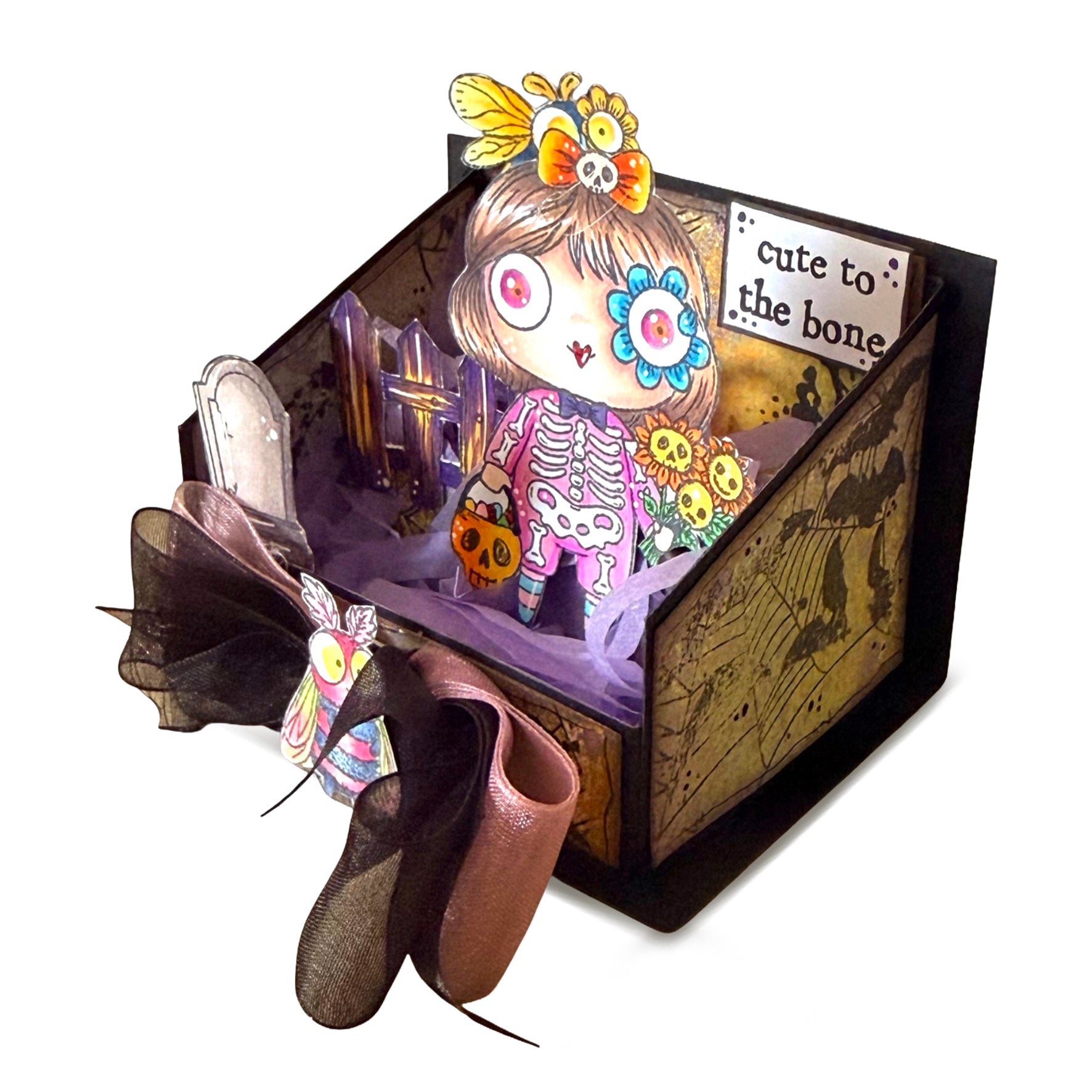 Aall and Create TP-1418 Cute Bone stempelsett A7 halloween