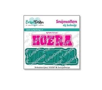 CarlijnDesign Hoera CDBS-0014 dies takk 4,5 cm