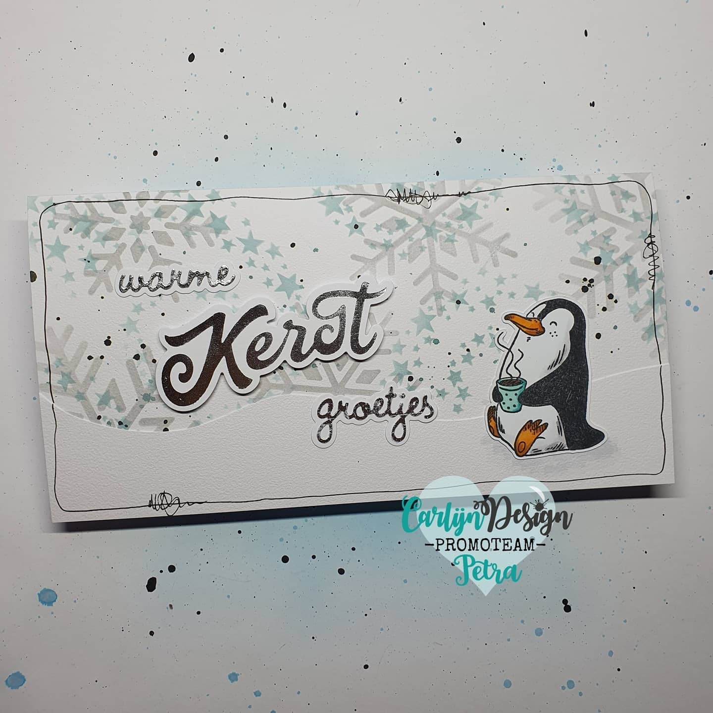 CarlijnDesign Grote teksten Kerst CDHF-0003 hot foil-plate 8 cm