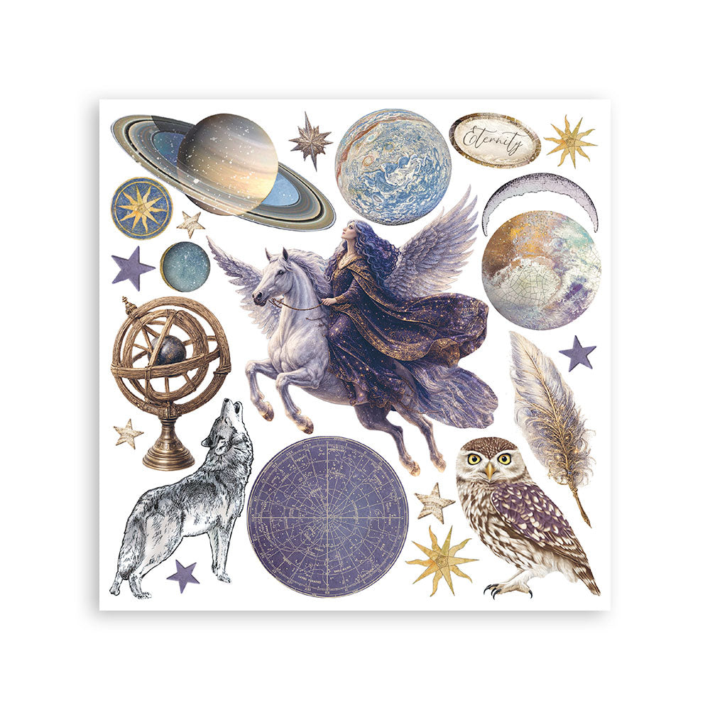 Stamperia Cosmos rub-on 15,5 cm 6 ark Cristina Radovan