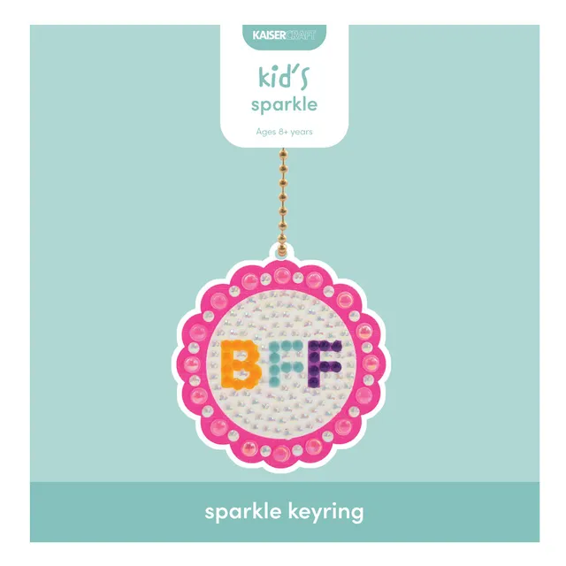 KaiserCraft Creative Club Sparkle BFF nøkkelring-sett diamond