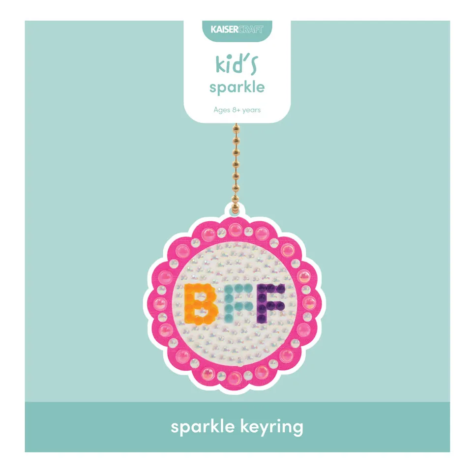 KaiserCraft Creative Club Sparkle BFF nøkkelring-sett diamond