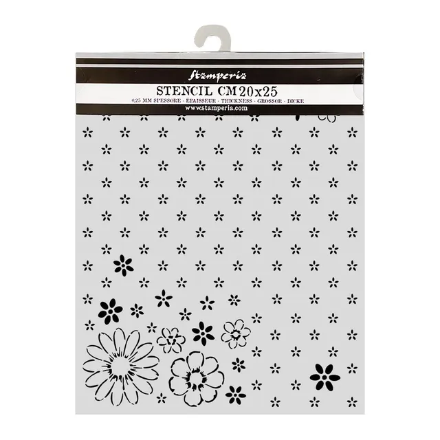 Stamperia Cozy Family Together sjablong 20x25 cm tykk