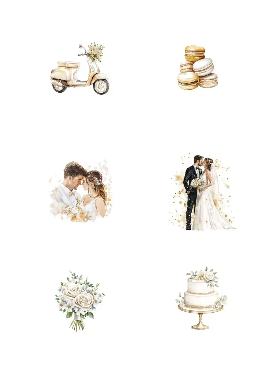 Reprint Marry Me 2 klippark A4 bryllup