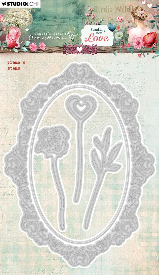 Studio Light Jenine's Mindful Art Sending You Love dies ramme