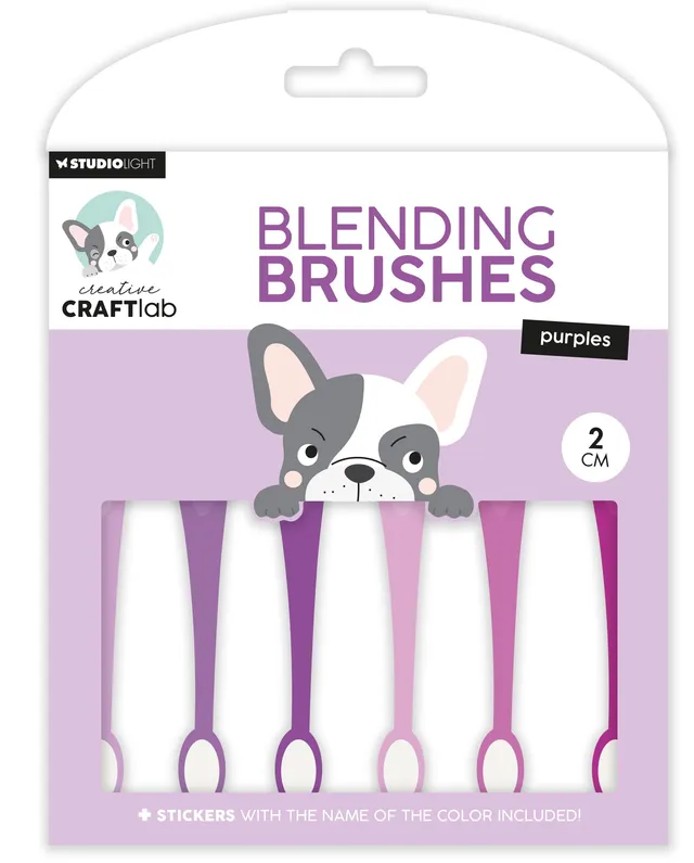 Creative Craftlab Essentials Blending Brushes myk lilla blekkpensel