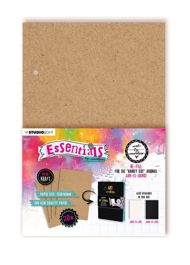 Art by Marlene Essentials Journal Pages Kraft 20 ark