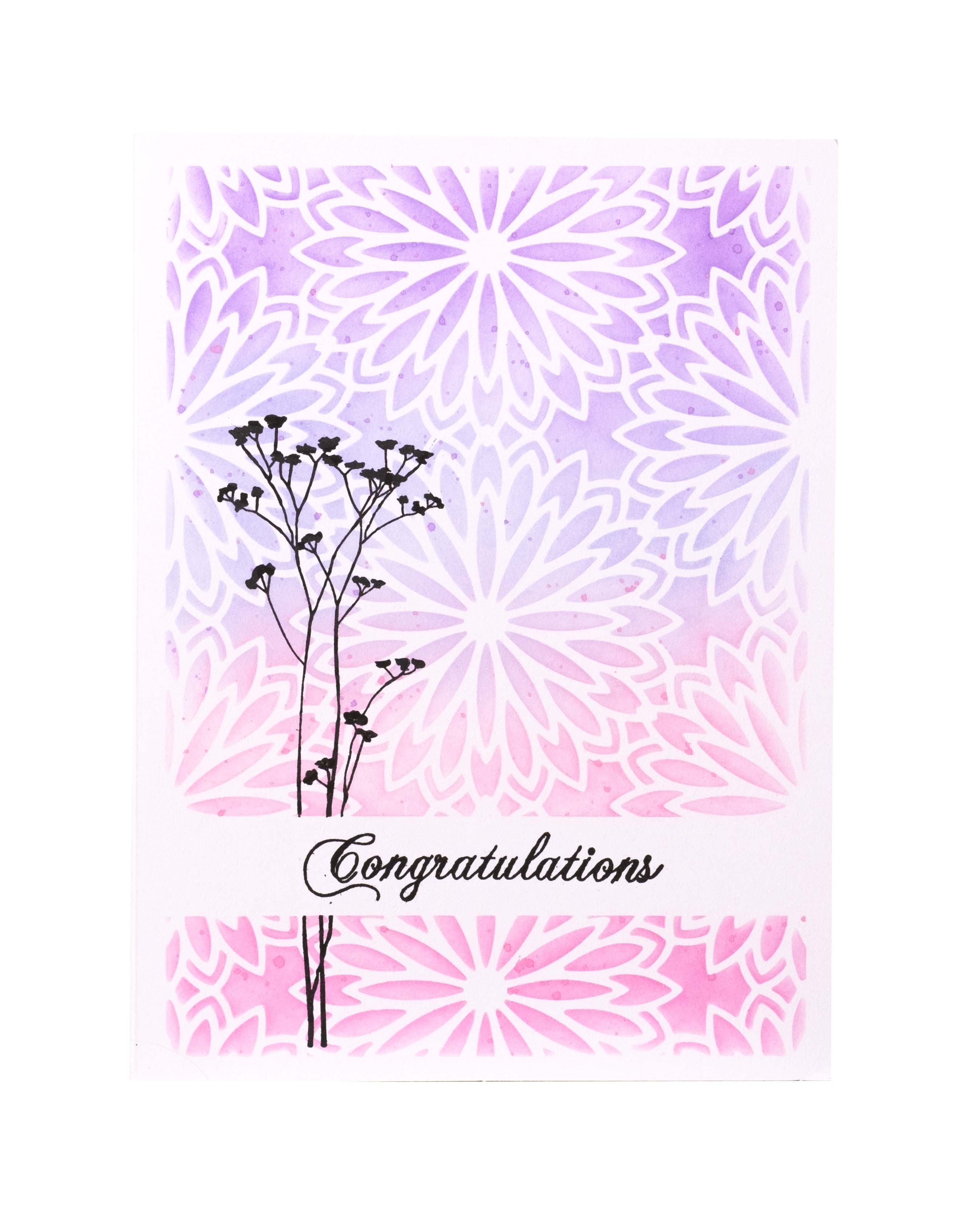 Studio Light Essentials Floral Background sjablong blomster