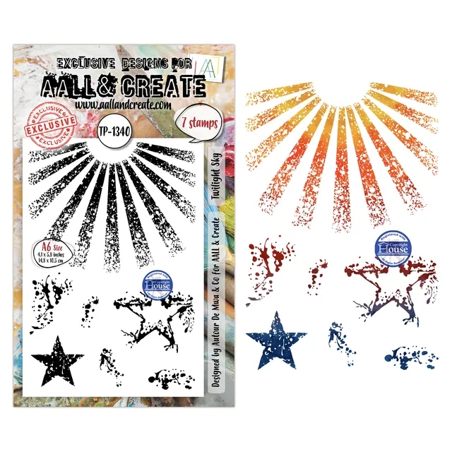 AALL & Create TP-1340 Twilight Sky stempelsett A6 natt