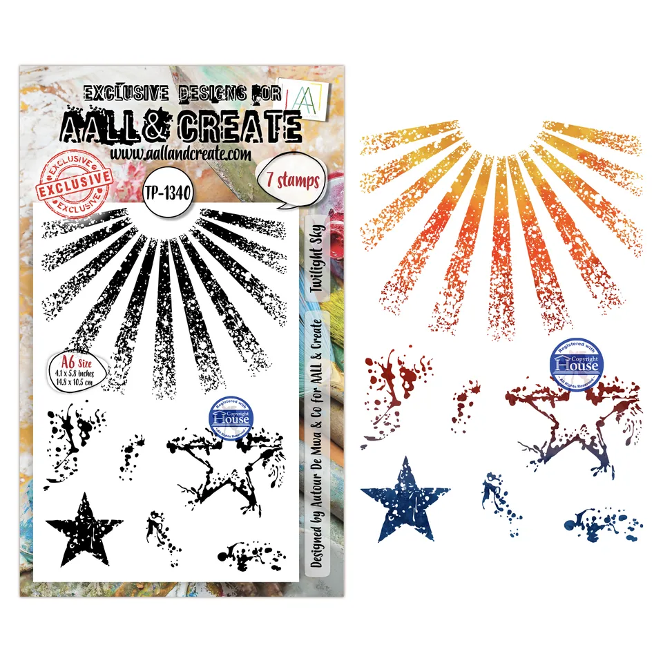 AALL & Create TP-1340 Twilight Sky stempelsett A6 natt