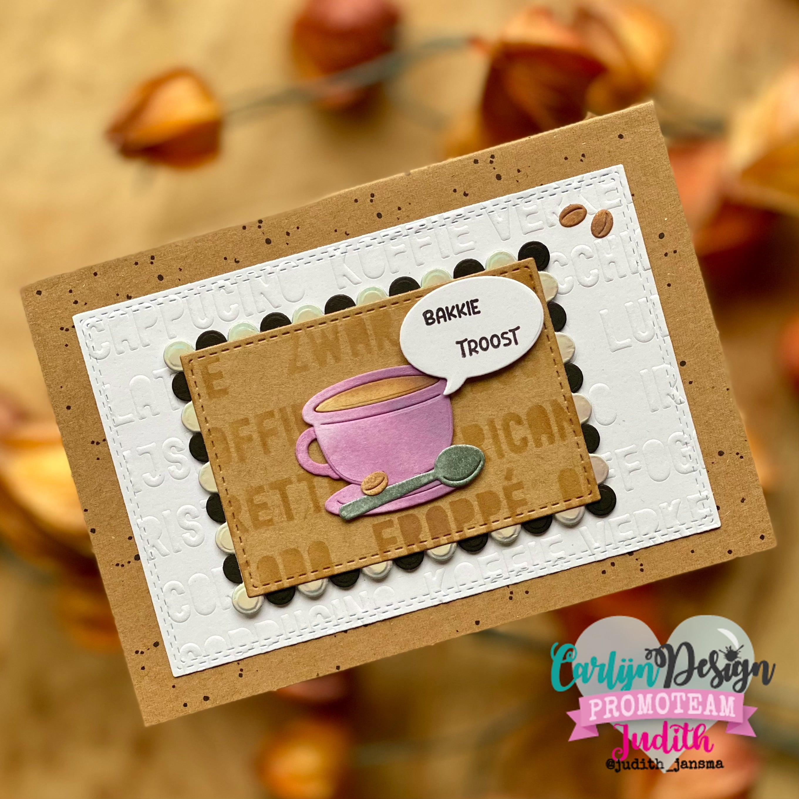 CarlijnDesign Autumn Love CDJD-0062 dies høst kaffe