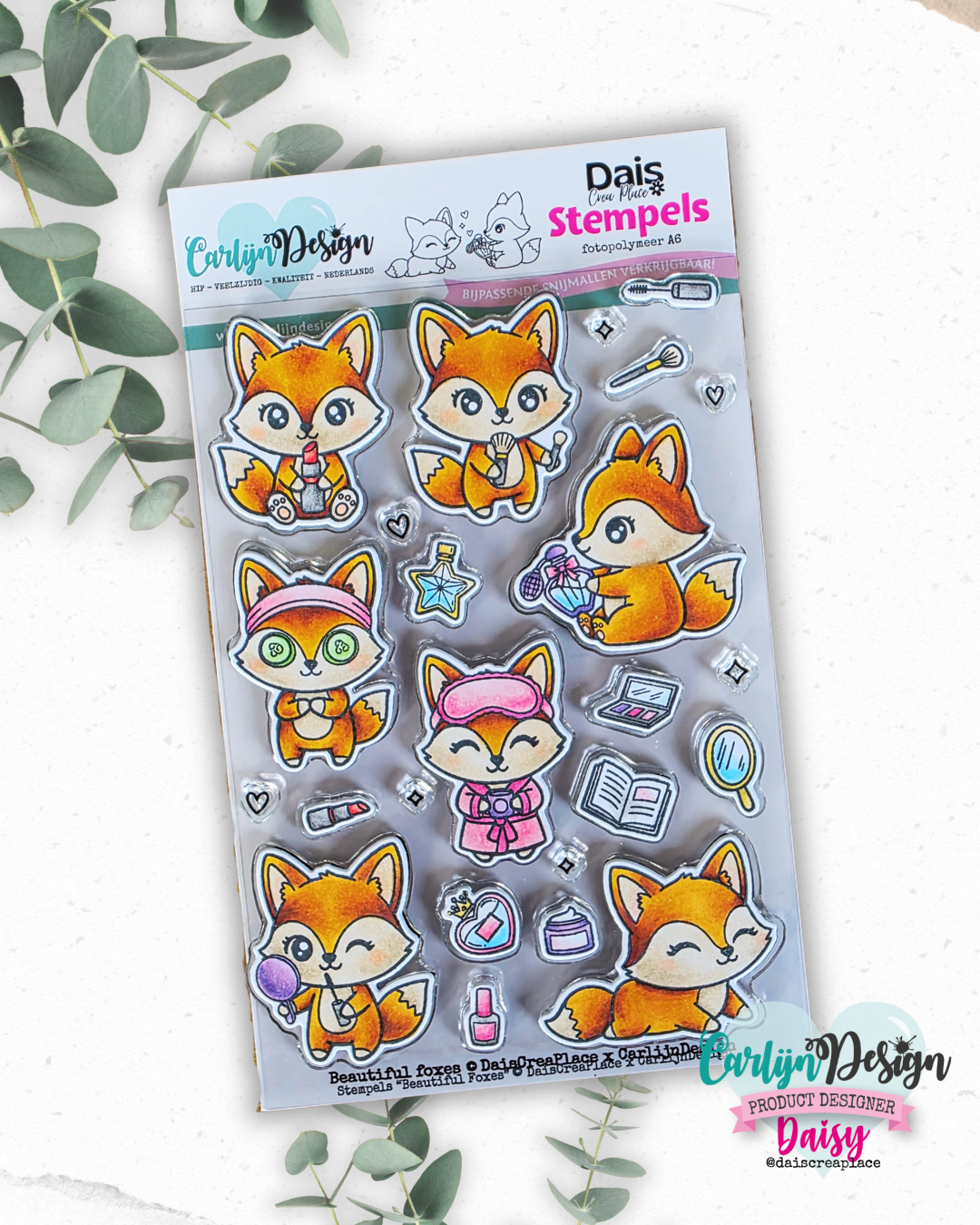 CarlijnDesign Beautiful Foxes CDSN-0367 dies til stempler