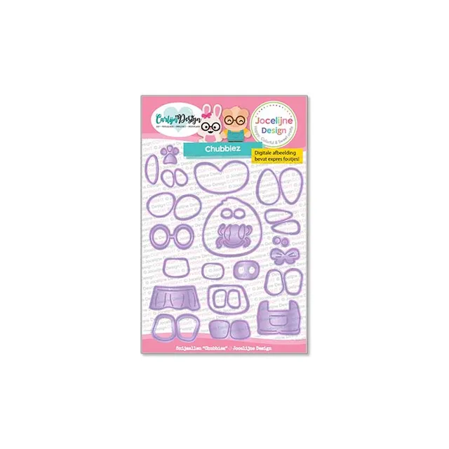 CarlijnDesign Chubbiez CDJD-0076 dies dyremotiv 3-6 cm