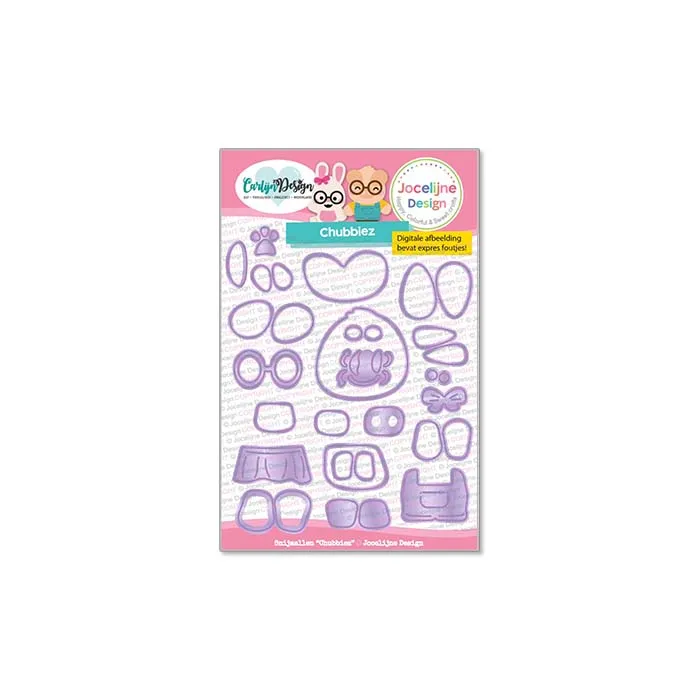 CarlijnDesign Chubbiez CDJD-0076 dies dyremotiv 3-6 cm