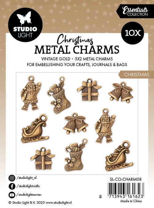 Studio Light Essentials metallpynt jul 10-pk