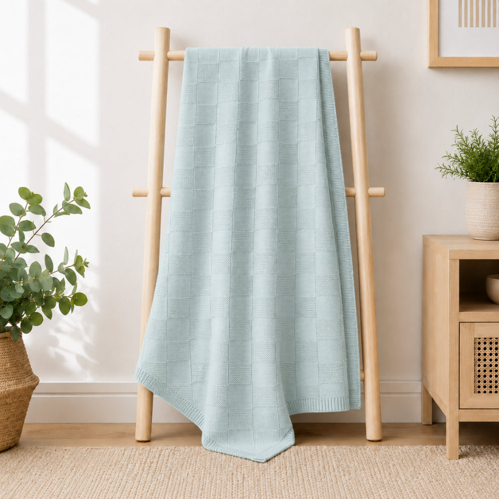 KaiserCraft Story Time Baby Classic Knitted Pram Blanket vognteppe