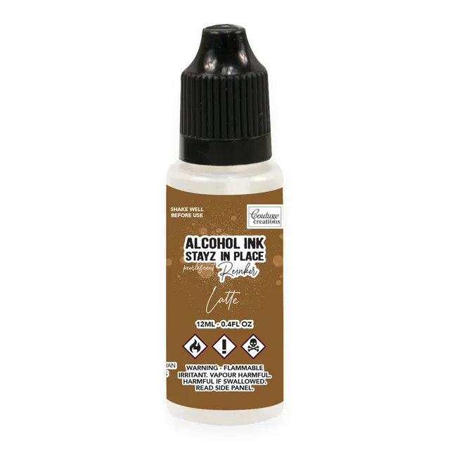 Couture Creations Stayz in Place Latte Pearlescent refill stempelblekk alkohol