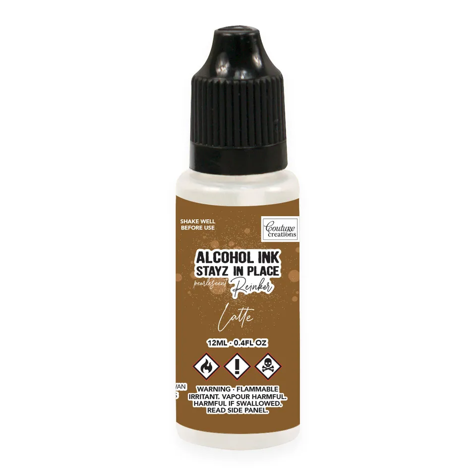 Couture Creations Stayz in Place Latte Pearlescent refill stempelblekk alkohol
