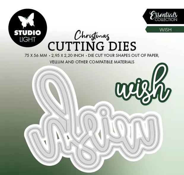 Studio Light Essentials dies Wish tekst 75 mm
