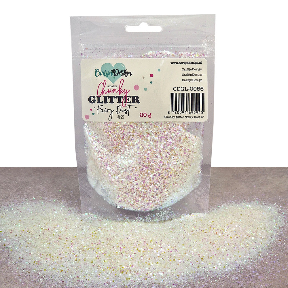 CarlijnDesign Combo Pack 9 Fairy Dust glitter 6x20g iriserende
