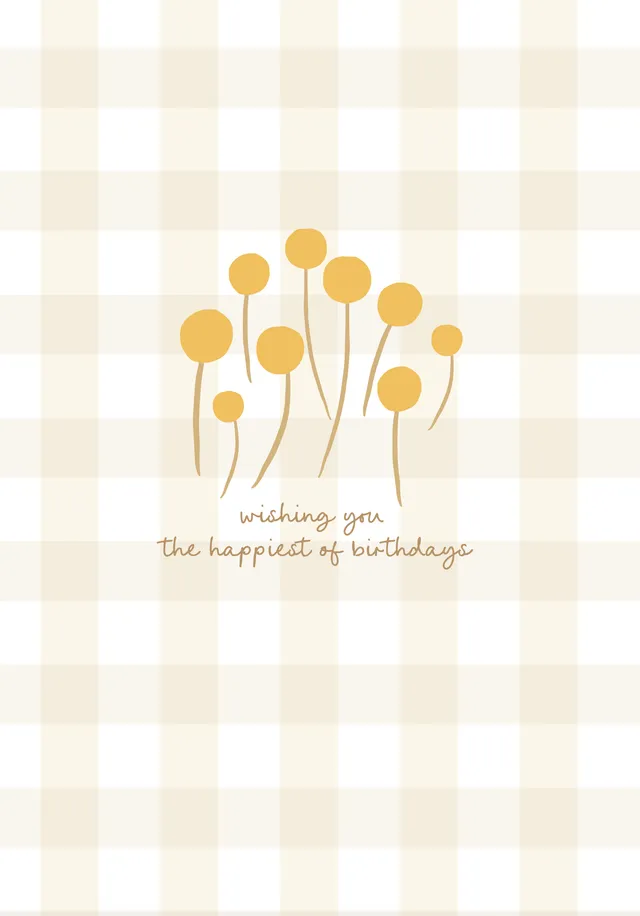 KaiserCraft Sunshine Happiest gratulasjonskort 5x7" blankt