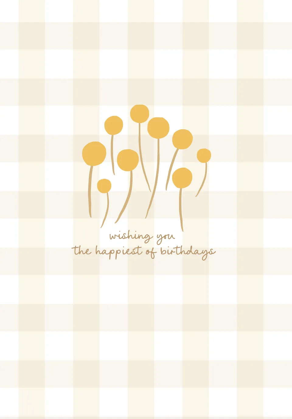 KaiserCraft Sunshine Happiest gratulasjonskort 5x7" blankt