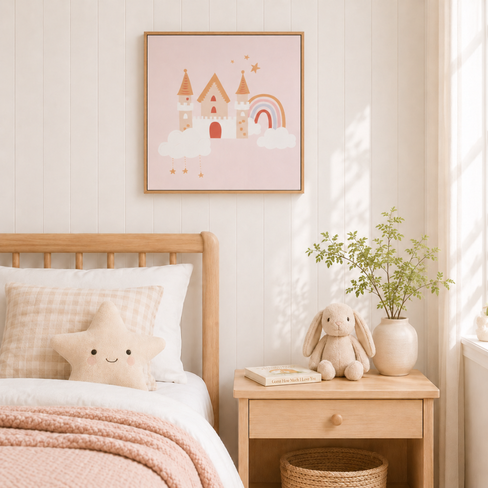 KaiserCraft Wonderland Baby Rainbow veggbilde 40x40 cm