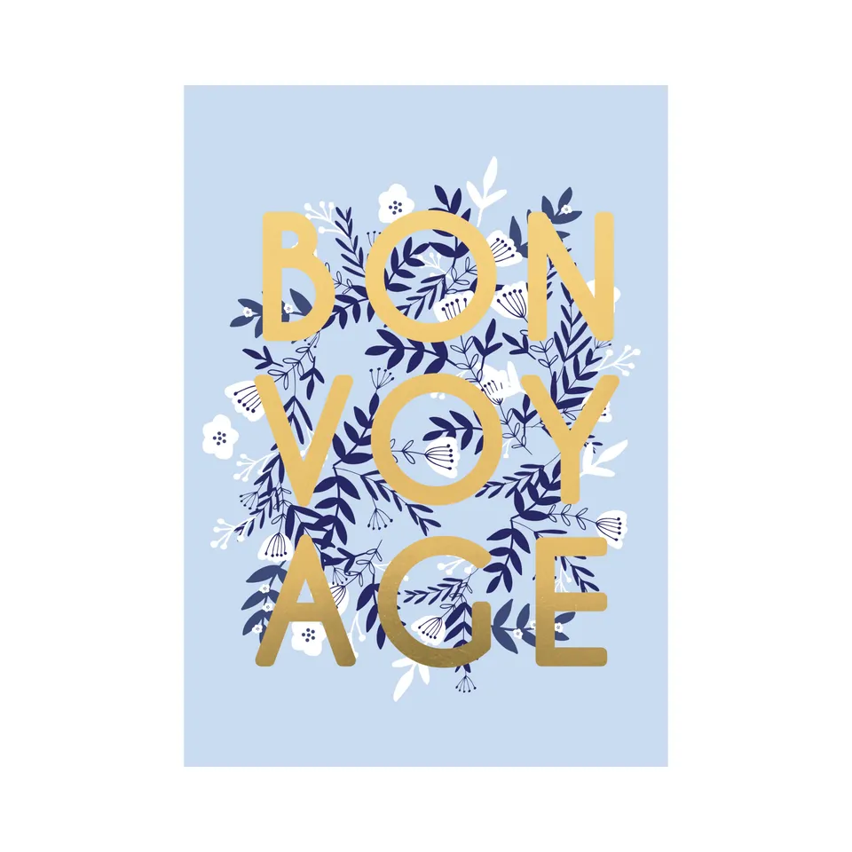 KaiserCraft Celebrate Bon Voyage gratulasjonskort 13x18 struktur