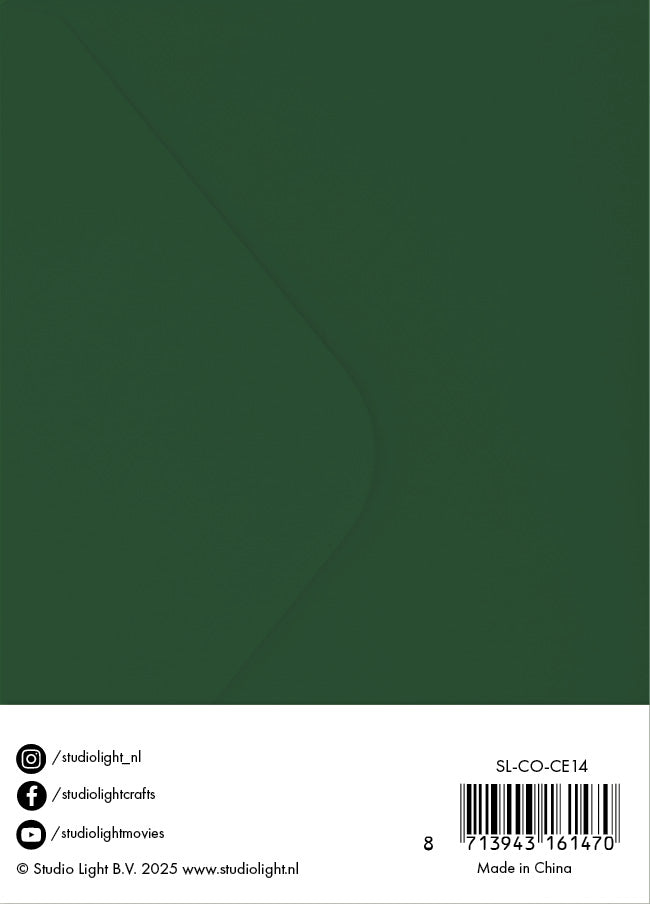 Studio Light Essentials Christmas Green kort A6 20 stk