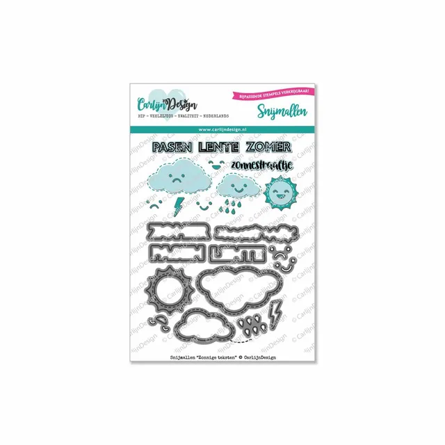CarlijnDesign Zonnige teksten CDSN-0006 dies tekster