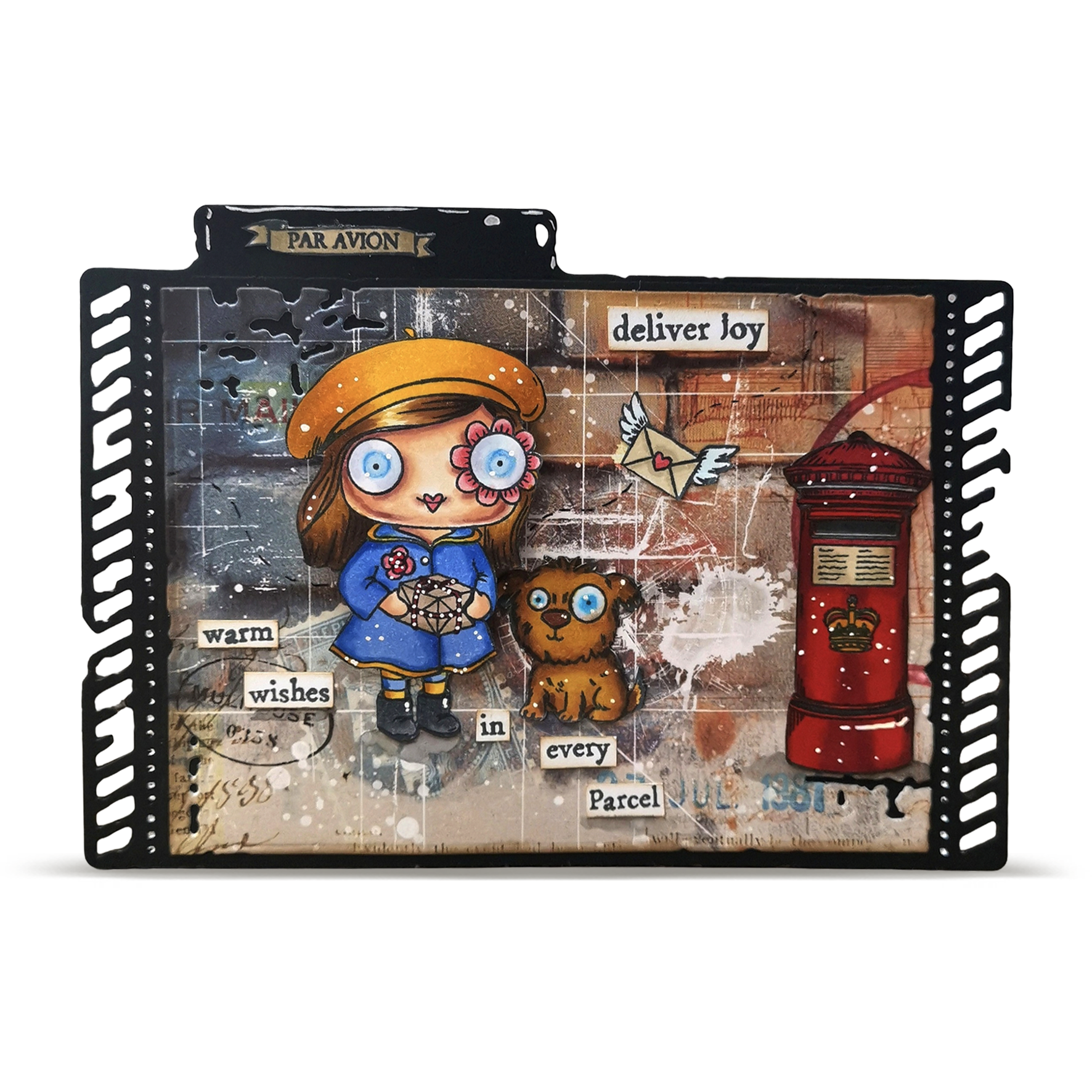 AALL & Create Post & Ink Janet Klein stempelsett bundle 6 pk morsom