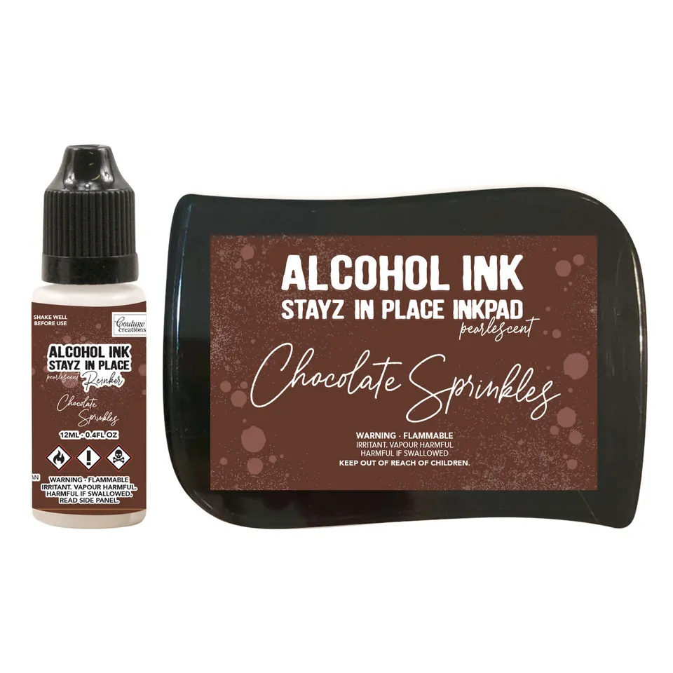 Couture Creations Stayz in Place stempelpute chocolate sprinkles refill