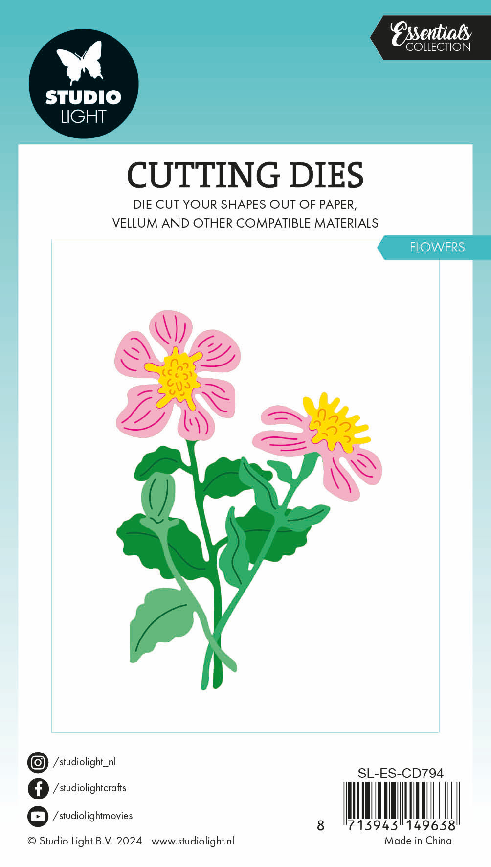 Studio Light Essentials Flowers dies blomster 67,8x96,5 mm