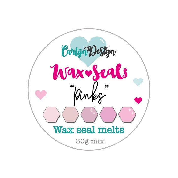 CarlijnDesign Waxzegel melts Pinks CDWX-0035 voksperler rosa