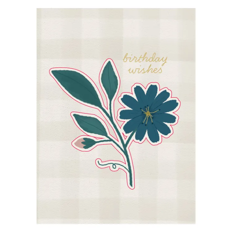 KaiserCraft Bird Song gratulasjonskort Flowering med konvolutt
