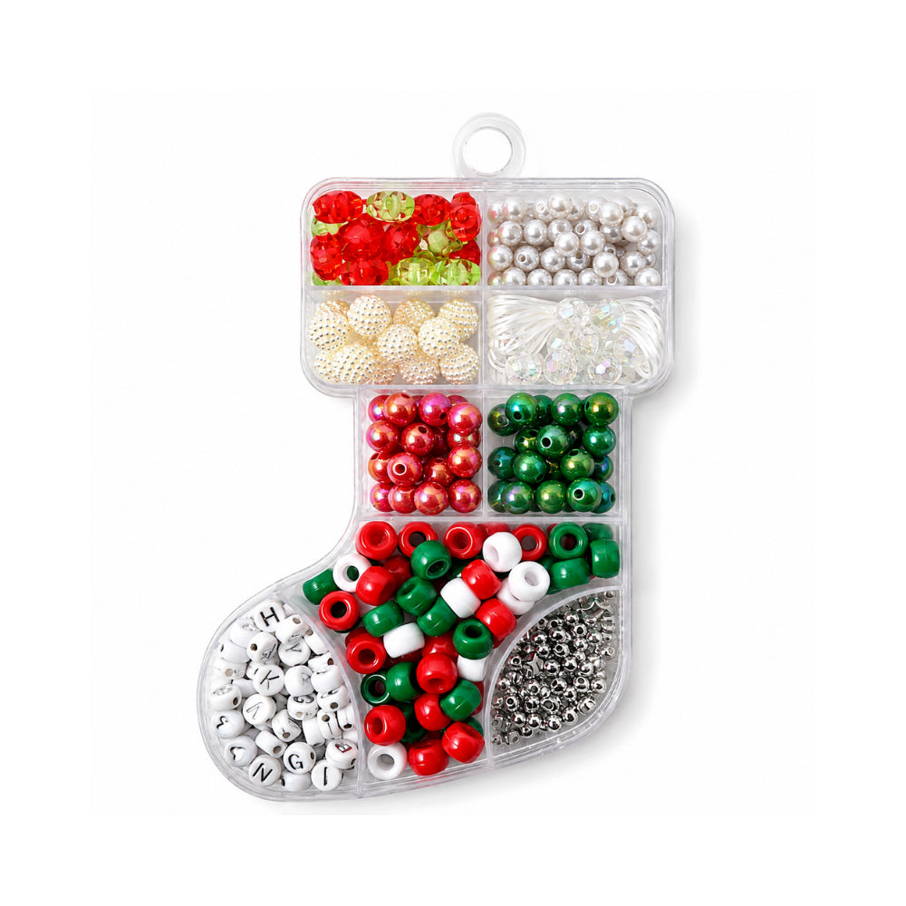 KaiserCraft Christmas Bead Sets STOCKING perlesett jul 360 deler