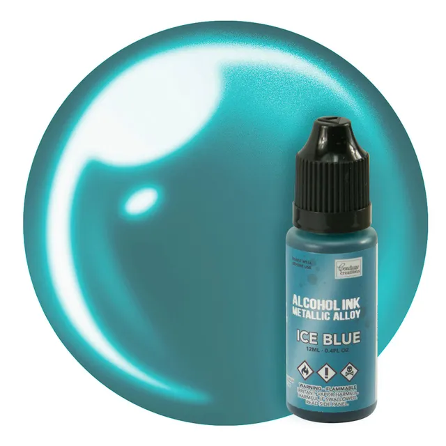 Couture Creations Metallic Alloy alkoholblekk Ice Blue 12 ml