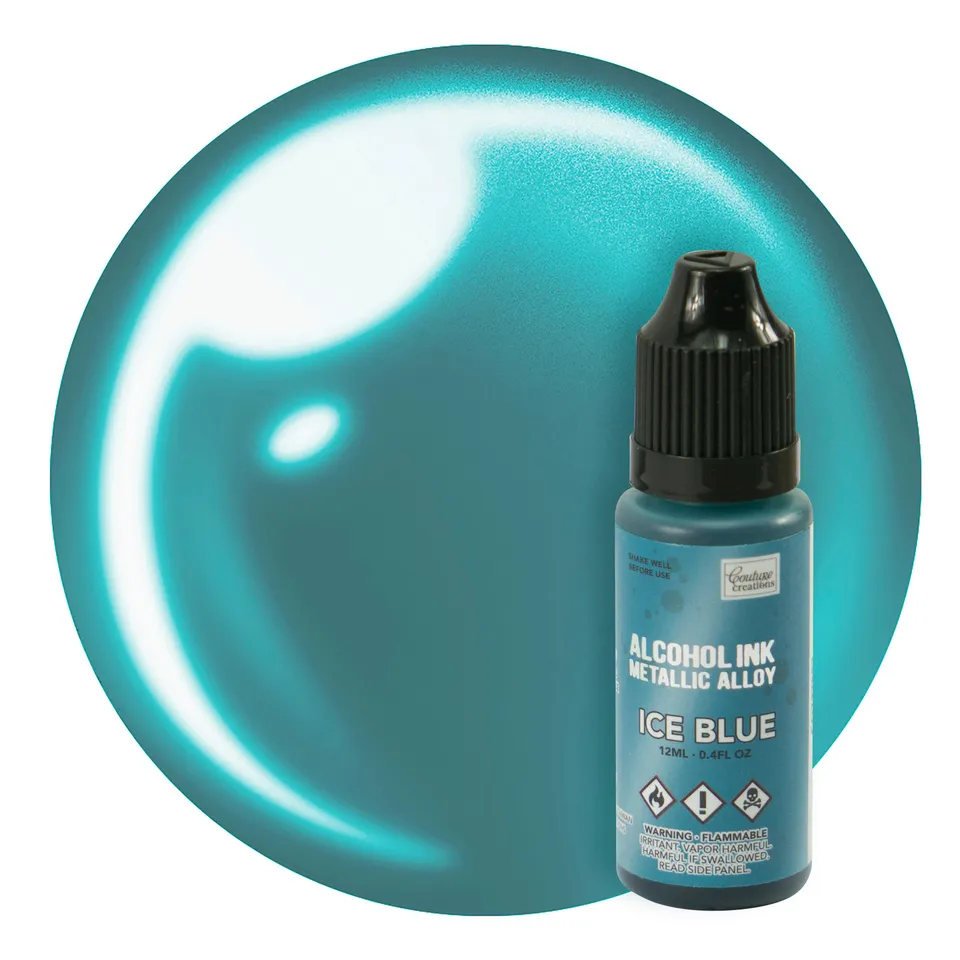 Couture Creations Metallic Alloy alkoholblekk Ice Blue 12 ml