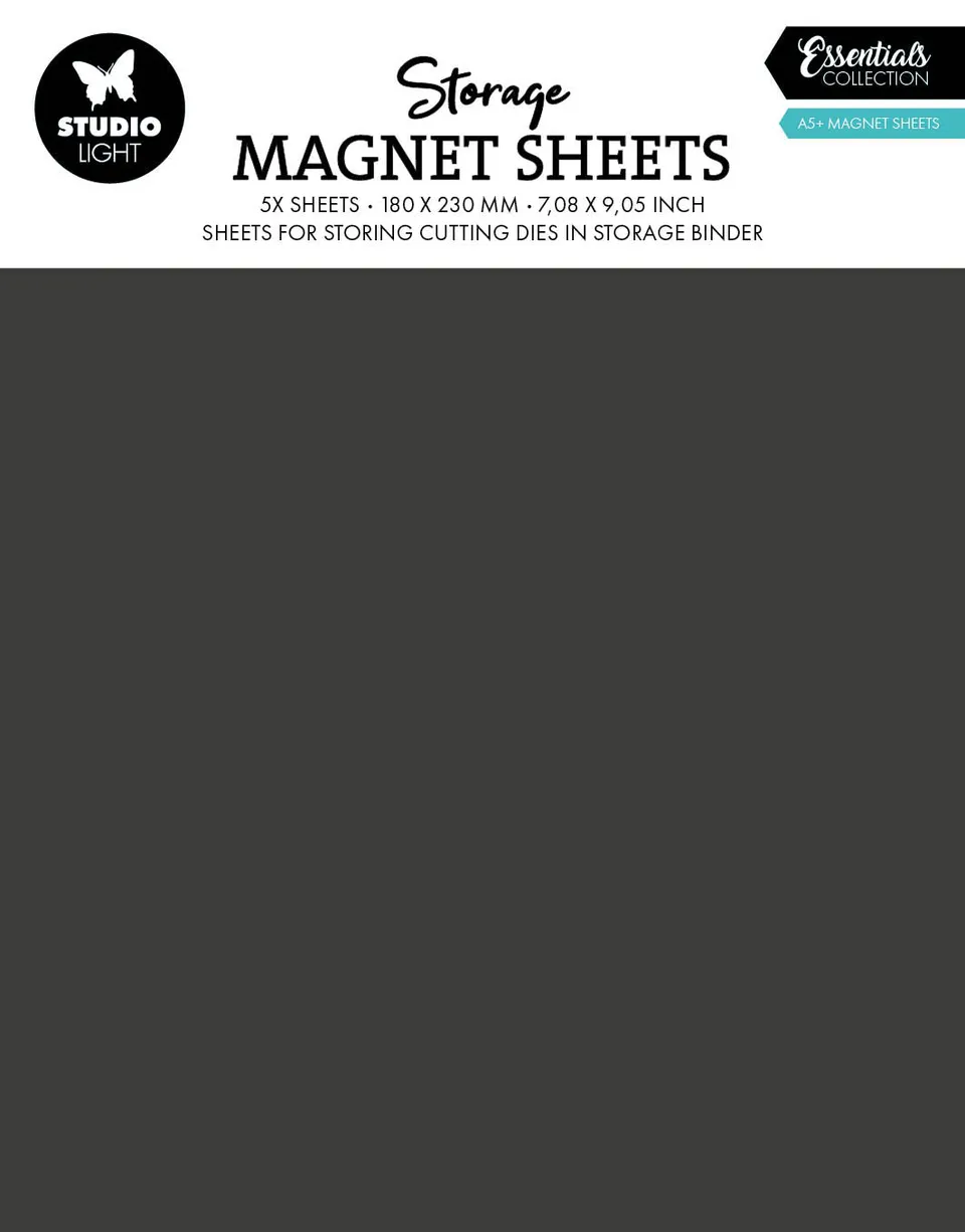 Studio Light Essentials magnetark oppbevaring A5+ 5-pakning