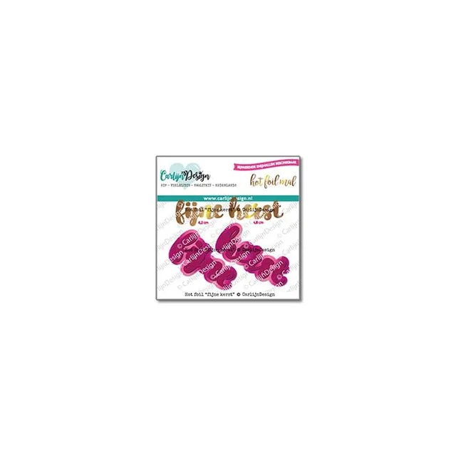 CarlijnDesign Fijne Kerst CDHF-0043 hot foil plate jul