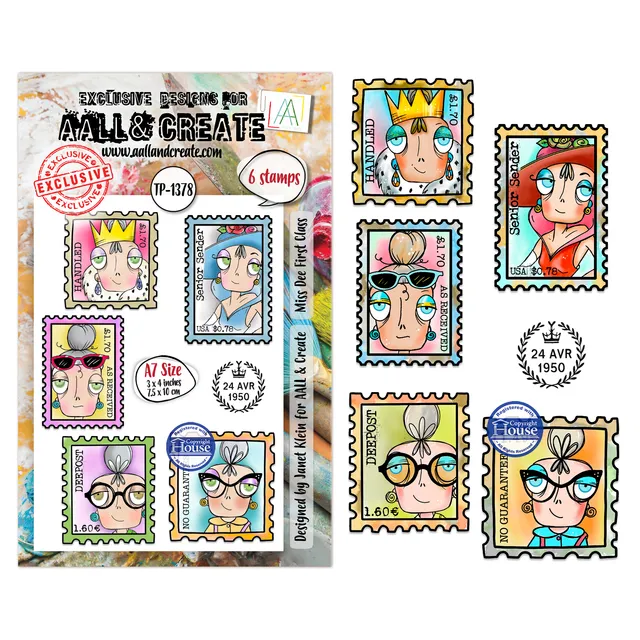 AALL & Create TP-1378 Miss Dee First Class stempelsett A7