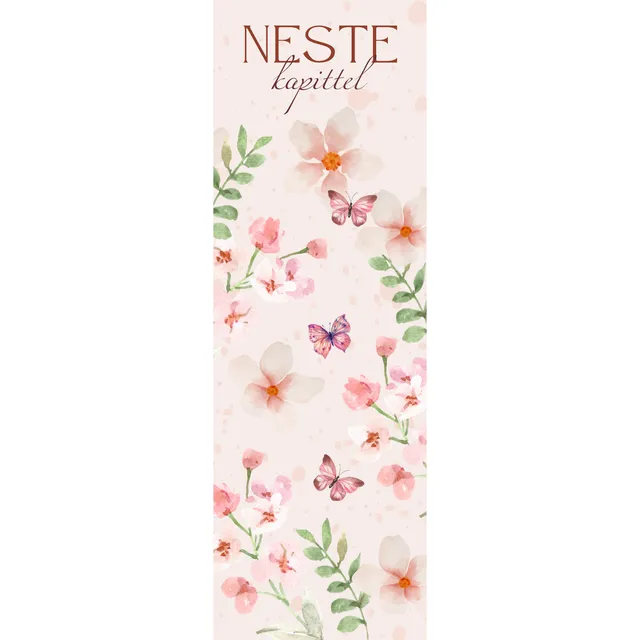 Papirglede Bokmerke Rosa Sommerfugler 1 Neste kapittel