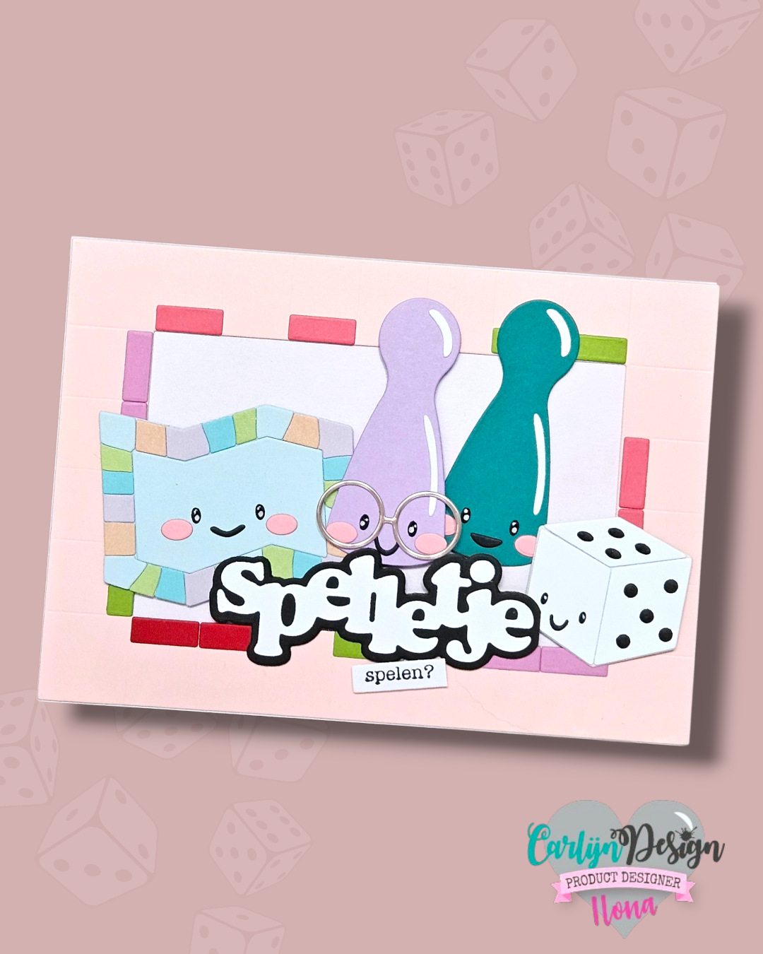 CarlijnDesign Family Time Friends CDSN-0342 dies brettspill
