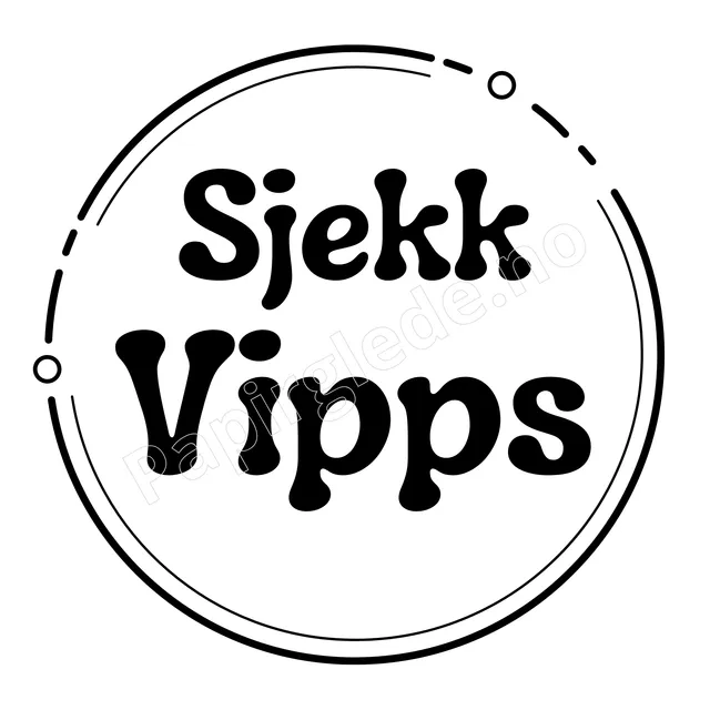 Papirglede Sjekk Vipps 2 digitalt stempel jul