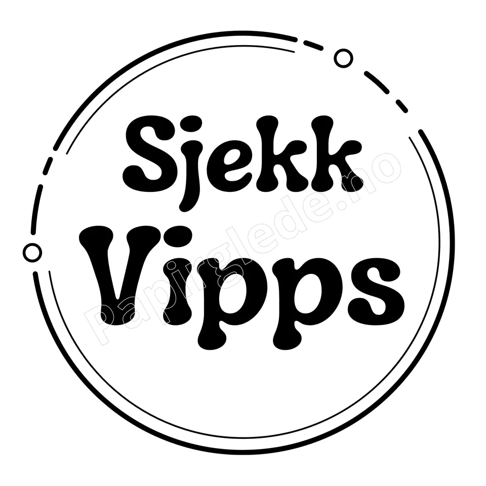 Papirglede Sjekk Vipps 2 digitalt stempel jul
